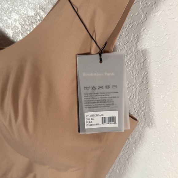 Knix Nude Evolution Smoothing Tank Built In Bra Size XXL NWT - Picture 4 of 8